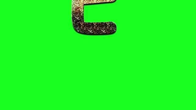 Animated letter E in hand drawn chalkboard design, perfect for ABC phonics videos, preschool education, early learning platforms, and creative classroom openers