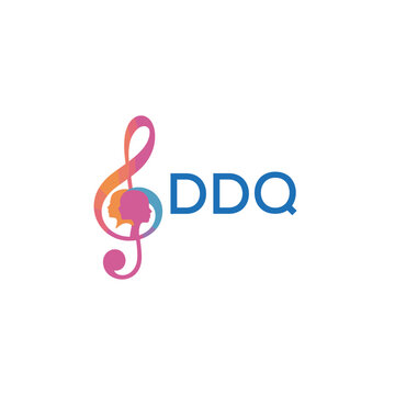 DDQ &ldquo;Colorful music logo with human faces and treble clef design&rdquo; DDQ Later Logo, &ldquo;Creative music academy logo with silhouette heads and notes&rdquo;
