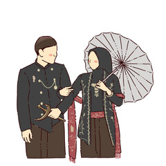 Clipart drawing illustration couple wedding pose art