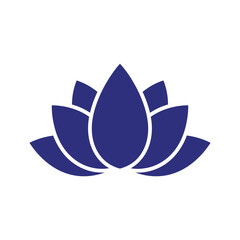 Fototapeta premium Dark purple lotus flower representing inner peace, spa, and meditation branding