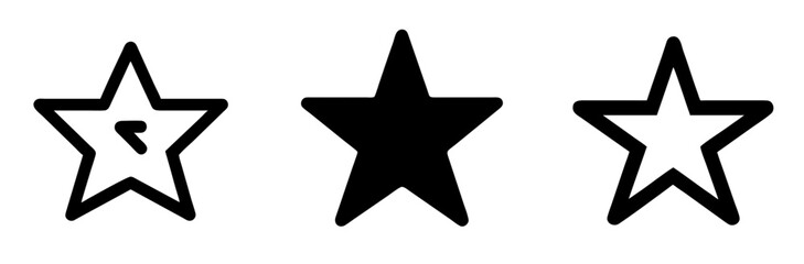 Star Icon - Outline Vector Line Art