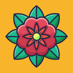 abstract flower vector illustration
