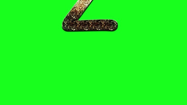 Animated letter Z in colorful chalkboard style for ABC phonics videos, early learning education, preschool kids animations, and school themed visual content