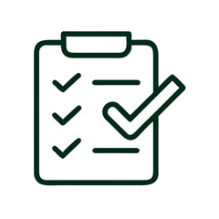 Checklist with check marks symbolizing task completion and organization  