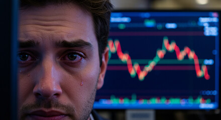 Tears of the Stock Market Trader, A Trader's Emotional Response to Market Fluctuations on the Screen