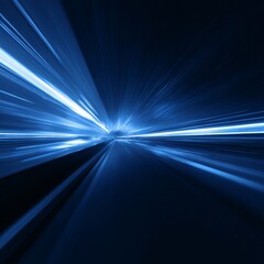 Abstract Blue Light Burst with Dynamic Speed and Energy Effects