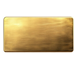 A gold colored square with a shiny surface