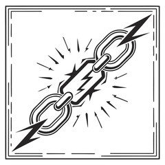 Power Break Square Logo Vector
