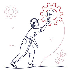 Fototapeta premium Smart Idea Vector 