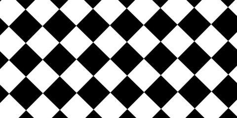 Black and white checkered pattern, Checkerboard seamless pattern. eps.10
