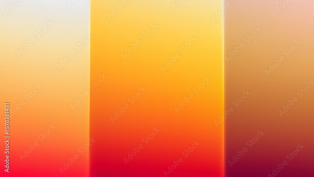 Poster abstract golden gradient with vertical lines, warm color palette background design