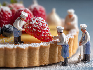 fruit pie, AI generated