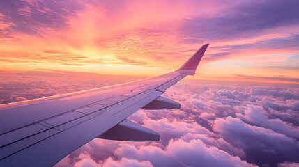 sunset flight, AI generated
