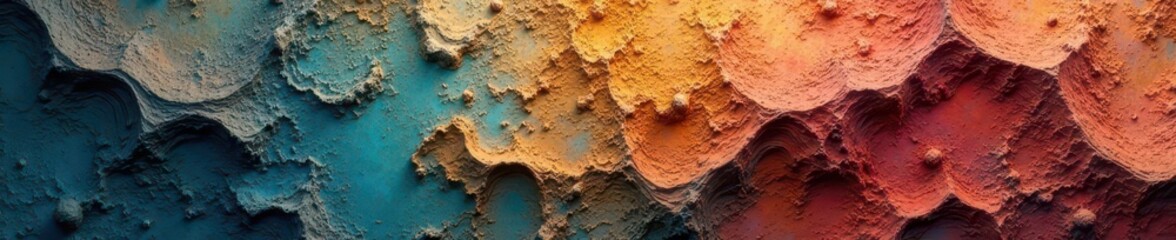 Abstract aerial view of textured earth, showing diverse geological patterns , brown, landscape, vintage