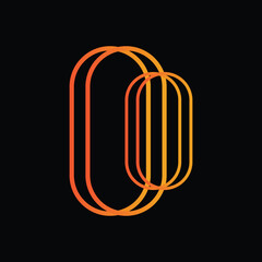 glowing neon sign on black