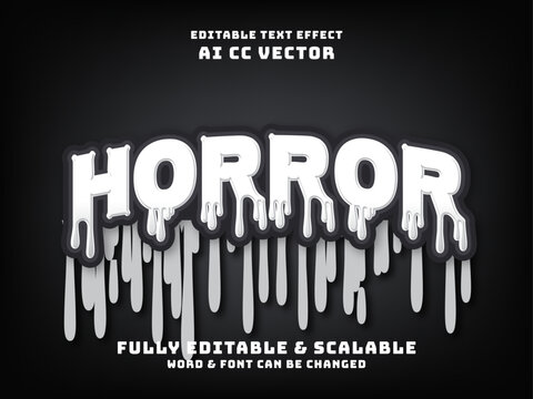 Horror Text Effect with Dripping Blood