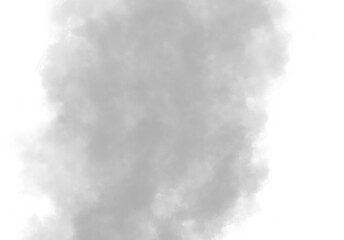 Realistic Gray Smoke Vapor Cloud Shape – Isolated Misty Texture on Transparent Background for Cinematic Effects and Photo Overlays