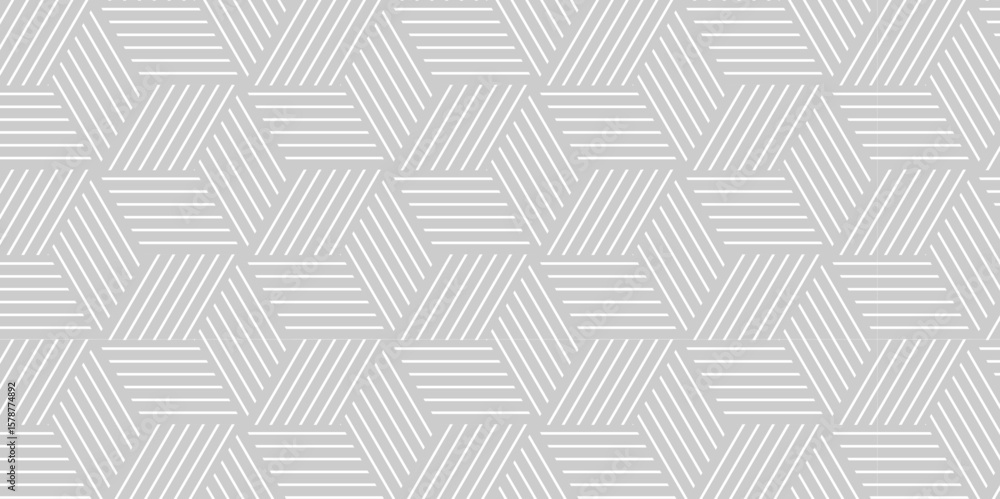 Poster seamless pattern abstract geometric with stripes. white and gray ornament. vector geometrical diagon