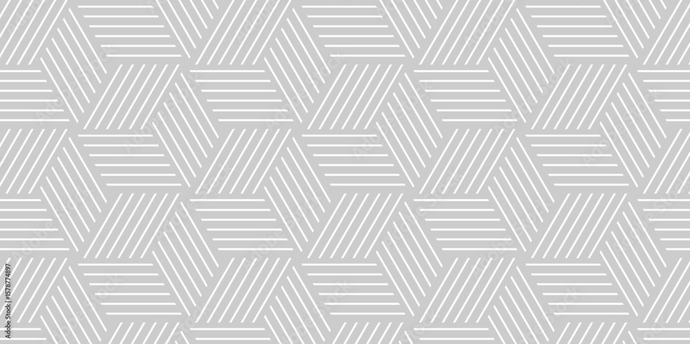 Poster seamless pattern abstract geometric with stripes. white and gray ornament. vector geometrical diagon