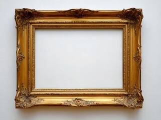 gold frame on a white background