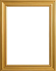 gold frame on a white background