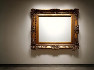 gold frame on a white background