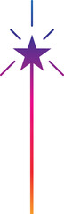 Magic Wand Icon Vector Design.