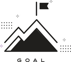 Peak Icon with Editable Stroke and Pixel Perfect.