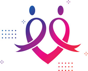 Obraz premium Breast cancer awareness campaign banner background with pink ribbon