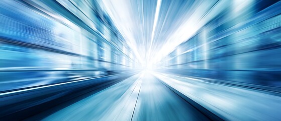 Futuristic speed tunnel abstract light blur