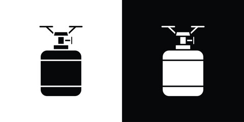 Camping gas icon simple illustration in flat design