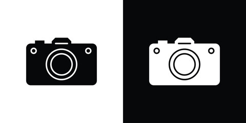 Camera icon simple illustration in flat design