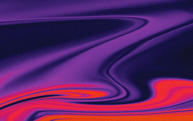 Swirled purple and red abstract grainy gradient background, liquid motion effect
