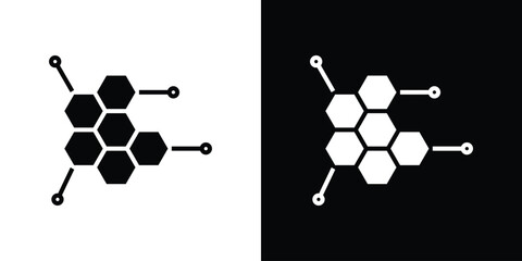 Hormones icon simple illustration in flat design