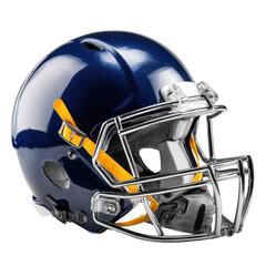 Fototapeta premium A blue football helmet on transparent Background