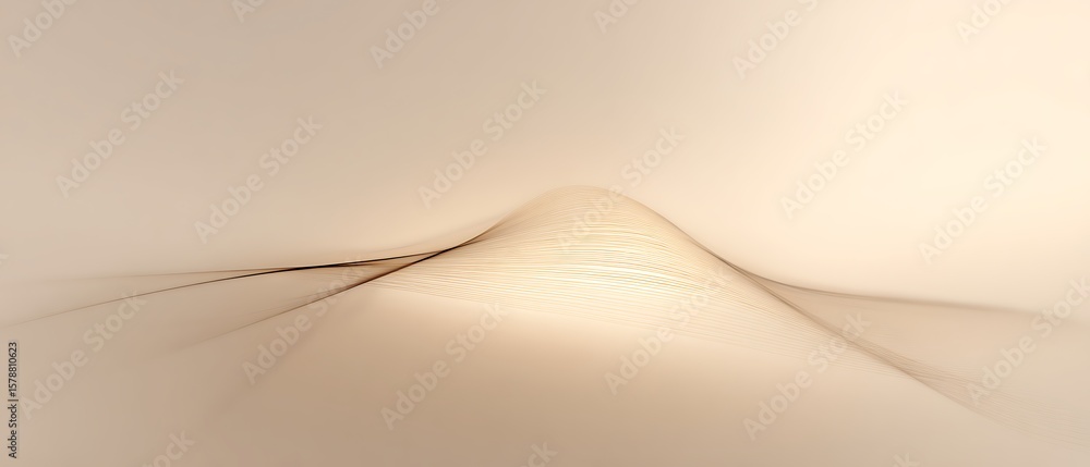 Poster abstract flowing light lines soft curves