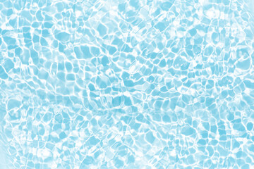 Blue water with ripples on the surface. Defocus blurred transparent blue colored clear calm water...