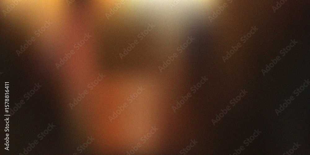 Poster yellow black abstract gradient background on dark black background with subtle noise