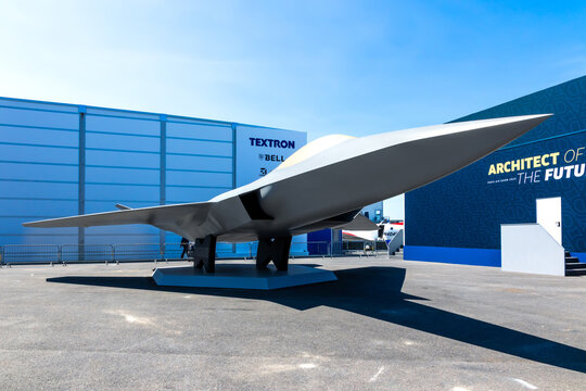 Mock-up of the NGF Future Combat Air System (FCAS) from Dassault Aviation, Airbus and Indra Sistemas