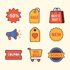 RETRO SPECIAL OFFER BANNER SALE VECTOR	
