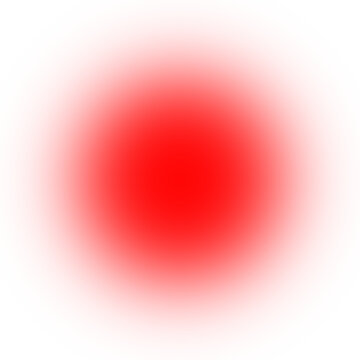 Glowing red light effect, blurry circle