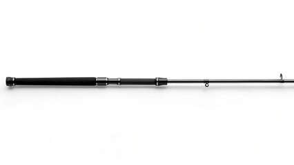 Elegant fishing rod isolated on white offering precision for angling adventures and experiences