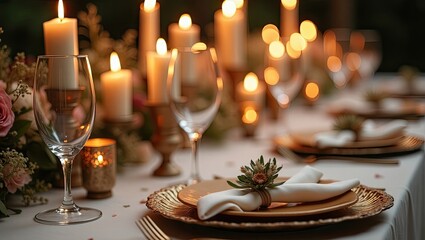 wedding table setting
