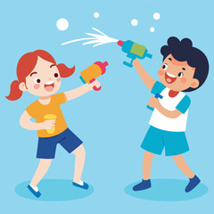 Happy Children Playing Graphics