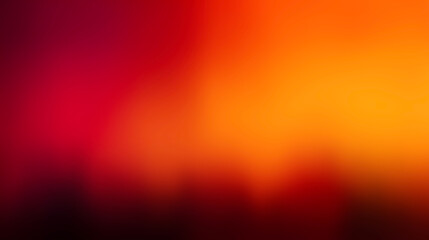 赤とオレンジのグラデーションぼかし背景、秋の紅葉のイメージ