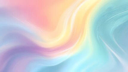 Obraz premium dreamy fluid gradient background in pastel rainbow tones