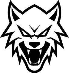 Wolf - Minimalist and Flat Logo - Vector illustration