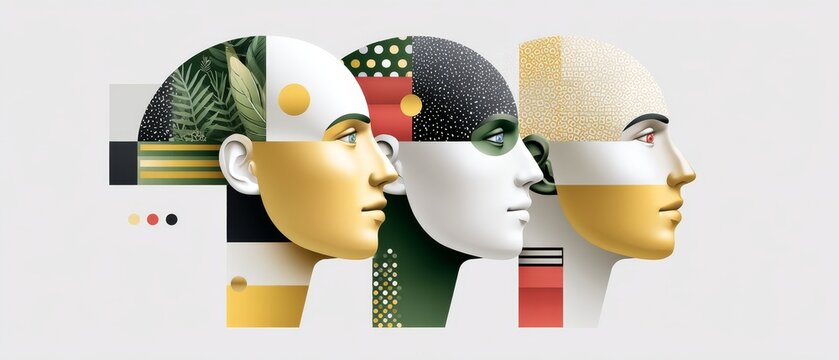 Futuristic ai conference with holographic displays tech hub digital art innovative atmosphere creative perspective