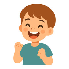 Kids happy template poster cheerful boy girl vector illustration for lovely childhood cartoon artwork party flyer background lifestyle graphic advertising creative bright colorful