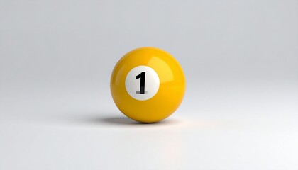 Classic Number One Billiard Ball